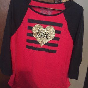 red heart shirt